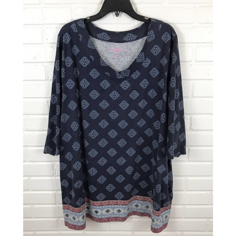 Woman Within V-Neck Tunic